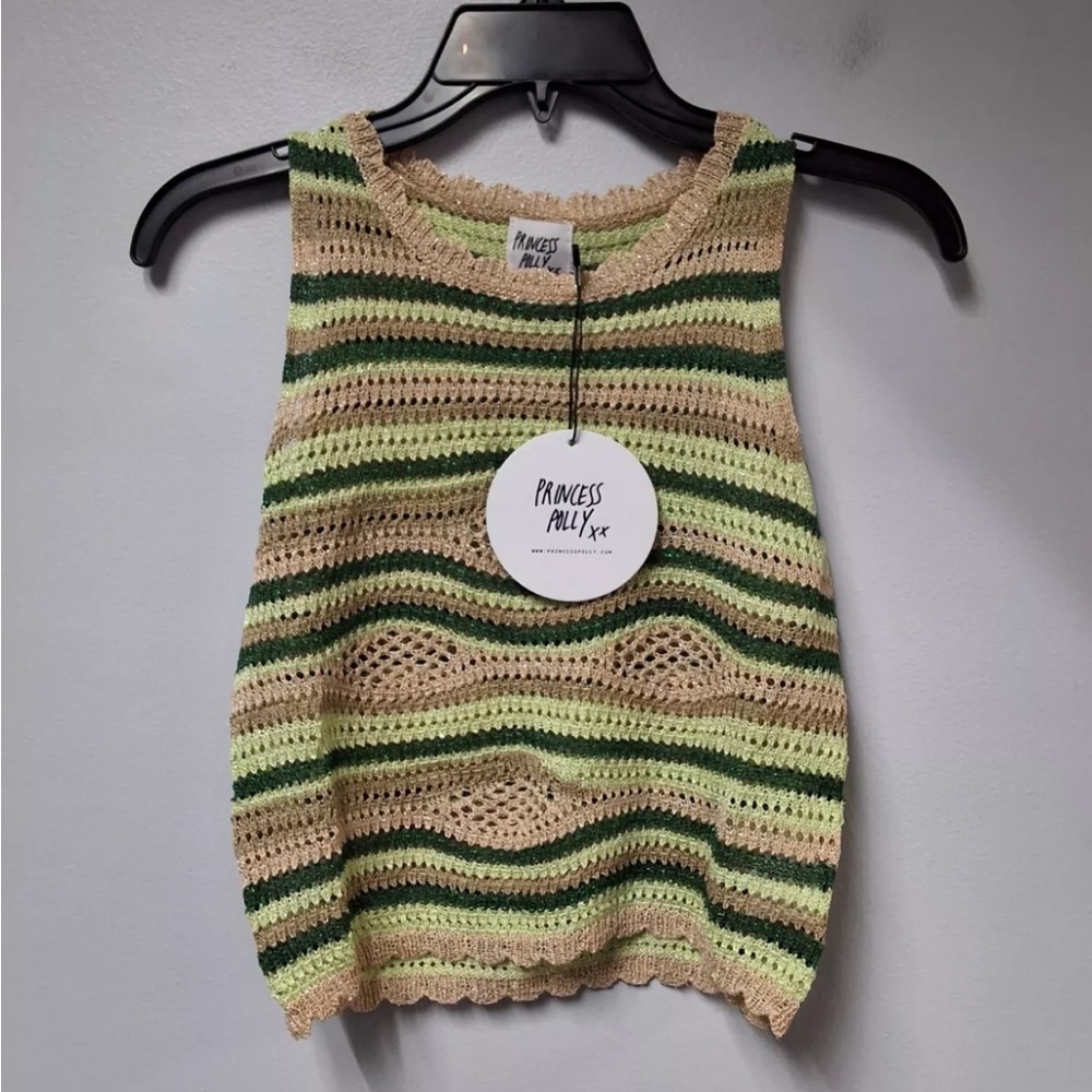 Princess Polly Green Knit Yalda Set Size 4